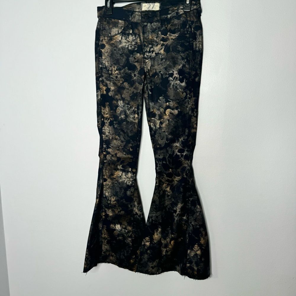 Free People Inferno Flare Bronze Combo Abstract Floral Size 27 - Picture 7 of 11
